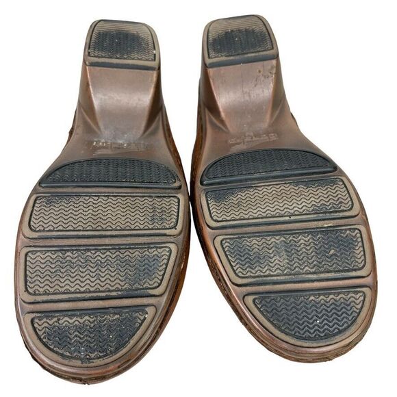 Dansko Pavan Heritage Brown Leather Mid Wedge Mule Womens‎ Size 9.5/40 M - Picture 8 of 11